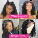 Curly Wigs Bob Wigs Curly Lace Front Human