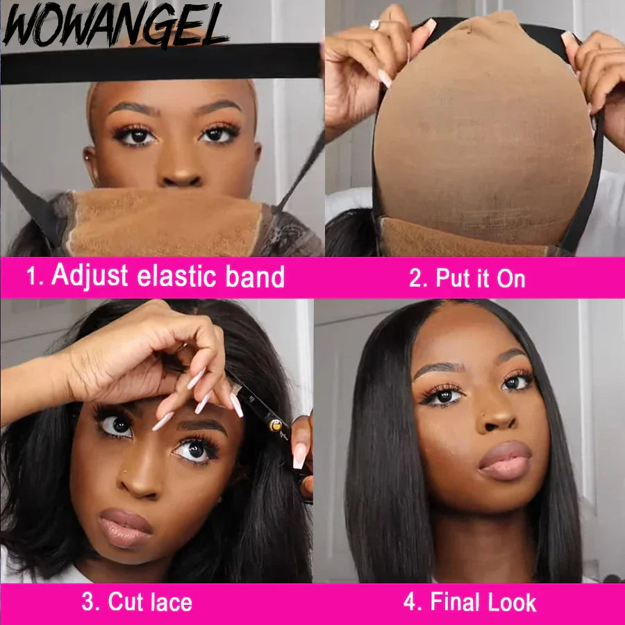 Wow Angel 5X5 Hd Lace Closure Short Bob