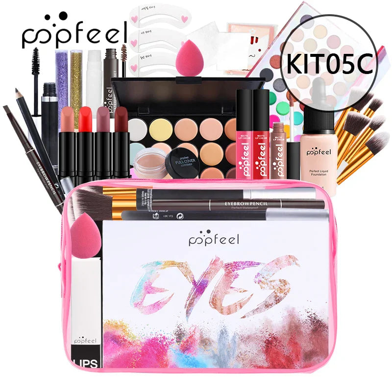 Popfeel All In One Makeup (Eyeshadow, Ligloss,