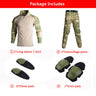 Men' Tactical Suit With Pads Combat Shirt/Pants Military