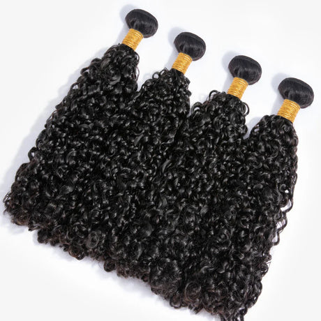 Brazilian B C Spirals Curly Bundles With Frontal