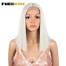 Freedom Synthetic Lace Wig Short Bob Straight Middle
