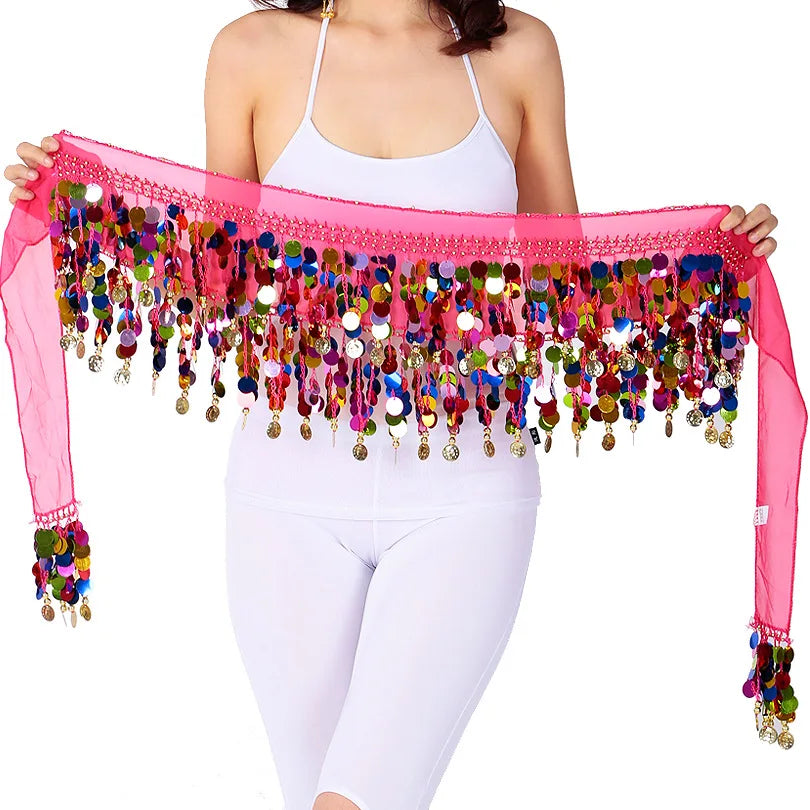 Colorful Belt Belly Dance Belt Costumes Double Layers