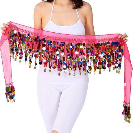 Colorful Belt Belly Dance Belt Costumes Double Layers