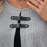 Woman Fake Two-Piece Long Sleeved Dress Fashionable In