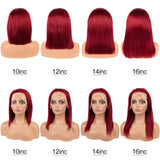 Straight Bob Wigs Lace Front Human Hair