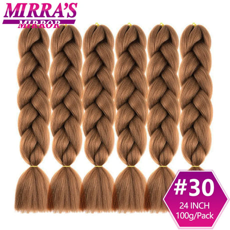 Jumbo Ombre Braids - Black, Brown, Blue, Pink