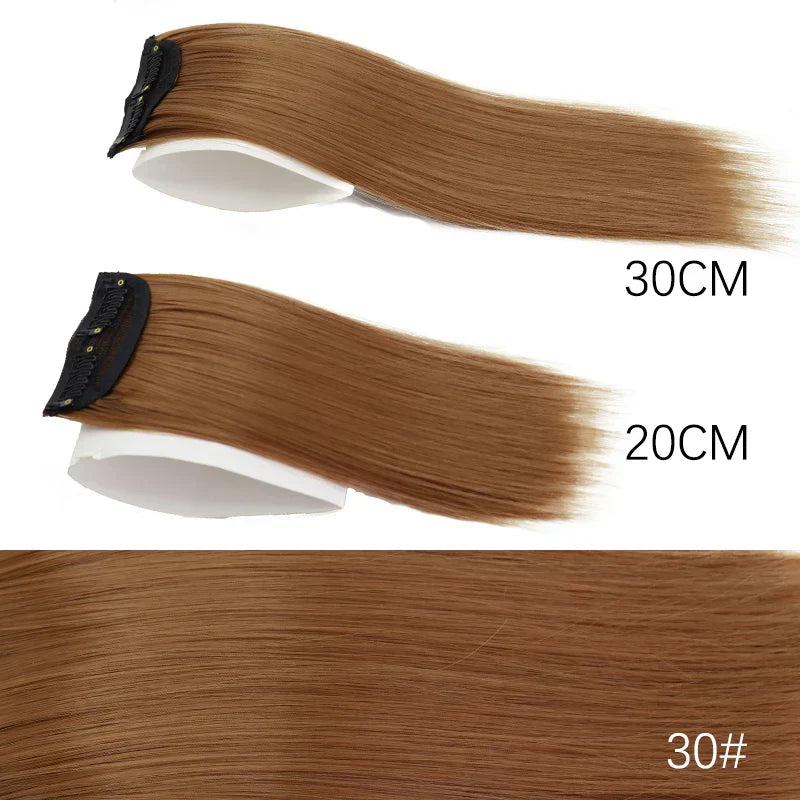 Azqueen Synthetic Cm/Cm Invisible Straight Pads Clip In