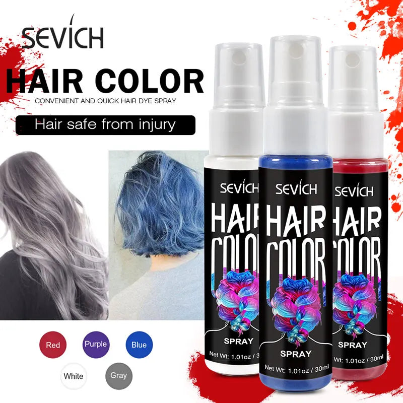Sevich Colors Hair Dye Spray Disposable Hair Quick