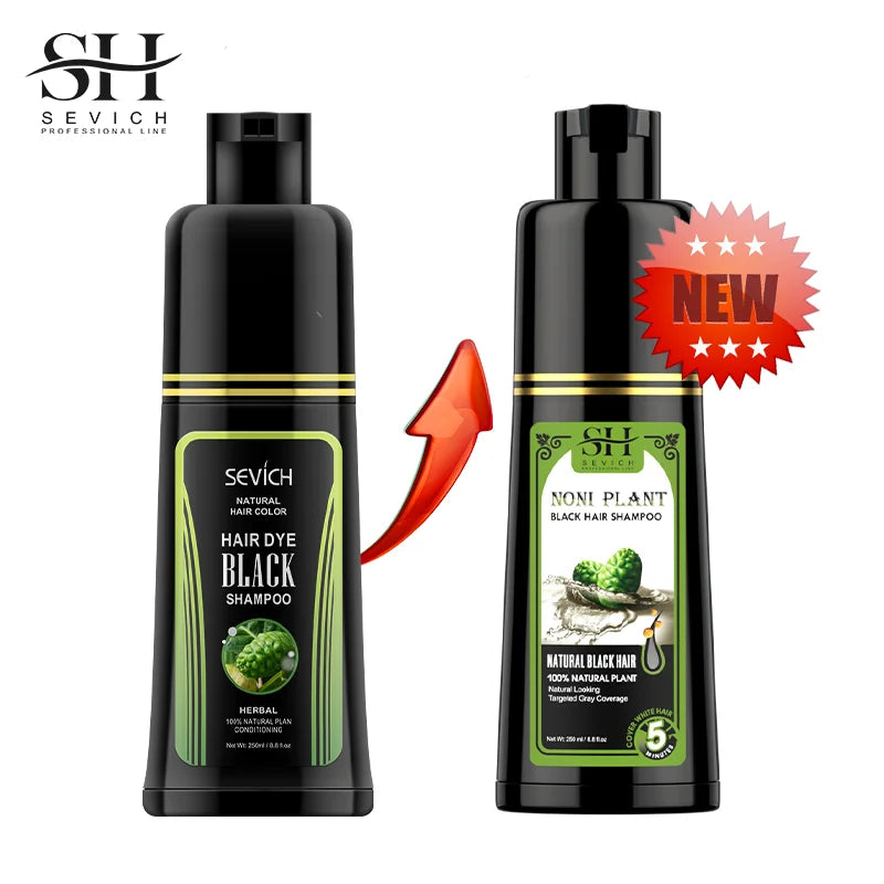 Sevich Natural Organic Fast Hair Dye Shampoo Black