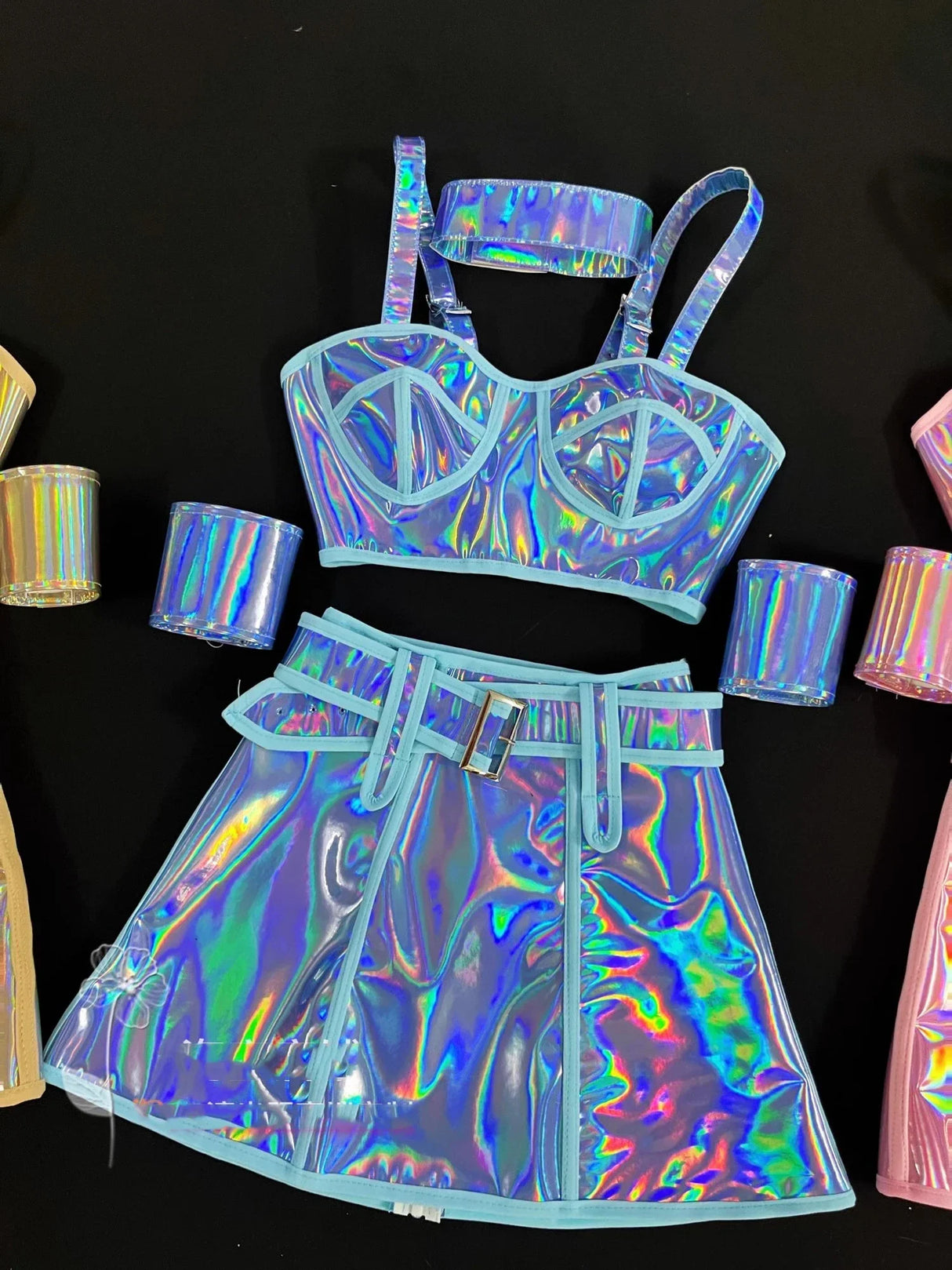 Sexy Bar Dj Gogo Dance Costume Fluorescent Laser