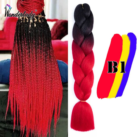 Wonderlady Color Long Colored Braiding Hair Jumbo Braids