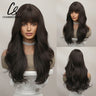 Charmsource Blonde Wavy Wig With Bangs Party Dresses