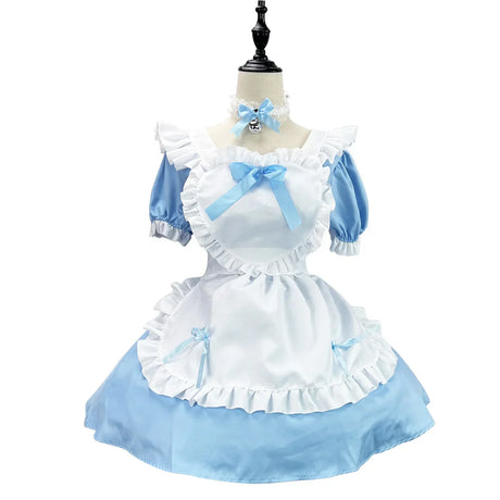 Anime Cute Heart Lolita Maid Cosplay Costume Colors