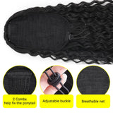 Lisi Girl Synthetic Drawstring Ponytail Long Curly Ponytail