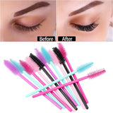 Disposable Mini Mascara Wands Applicator White Handle Eyelash