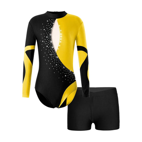 Kids Girls Ballet Gymnastic Leotard Skating Performance Costume