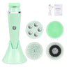 Head Electric Facial Cleansing Brush Silicone Rotating