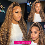 Highlight Wig Human Hair Ombre Hd Lace Wig