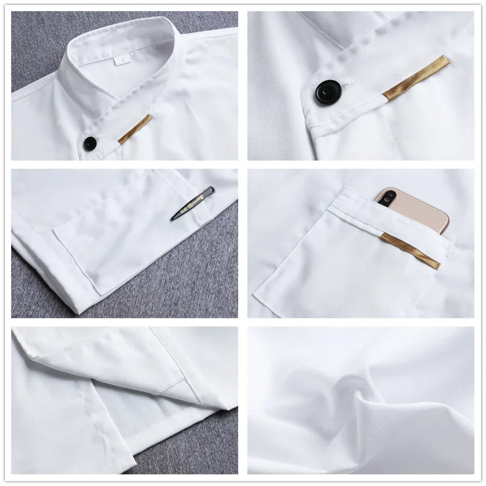 Msormosia Quality Chef Waiter Uniform Short Sleeve Kitchen