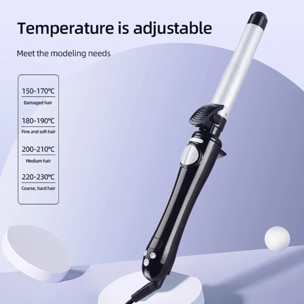 New Mm Automatic Rotating Curling Iron Ceramic Barrel