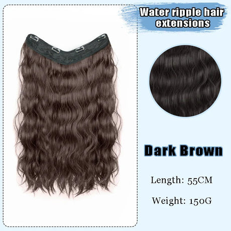 As-Part Synthetic Clip In Hair Extension Long Thick