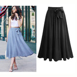 Casual Streetwear Long Skirts Women Summer Chiffon Lace