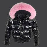 Fake Fur Parkas Waterproof Women Down Jacket Winter