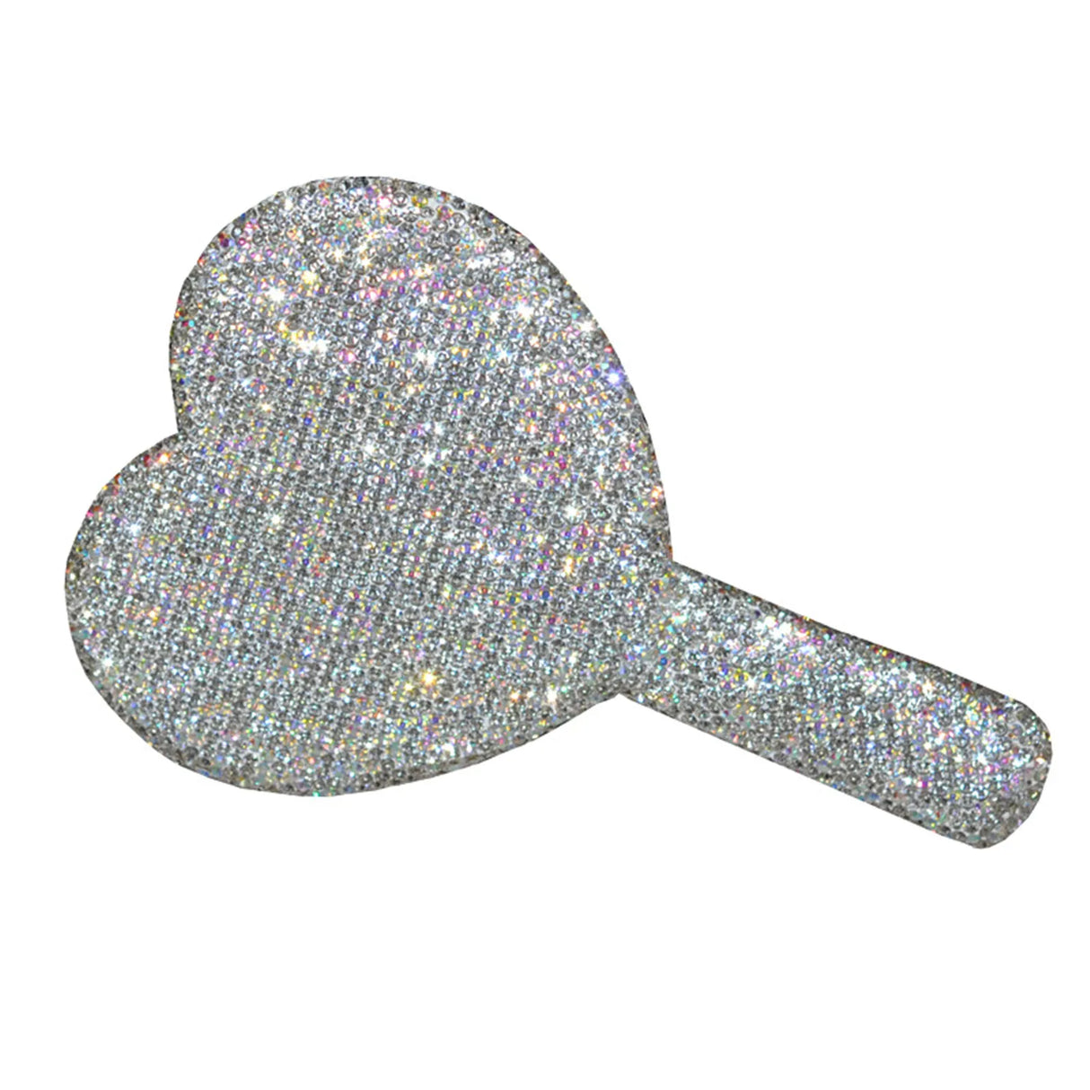 Luxury Diamond Hand Mirror Love Heart Mirror Female