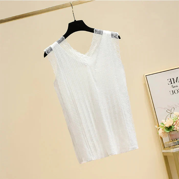 Women Knitted Vest Top New Summer