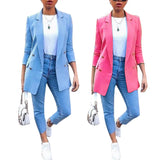 New Autumn Winter Women Blazer Coat Long-Sleeved Suit