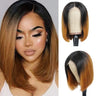 Short Bob Wig Ombre B/ Bob Straight Highlight