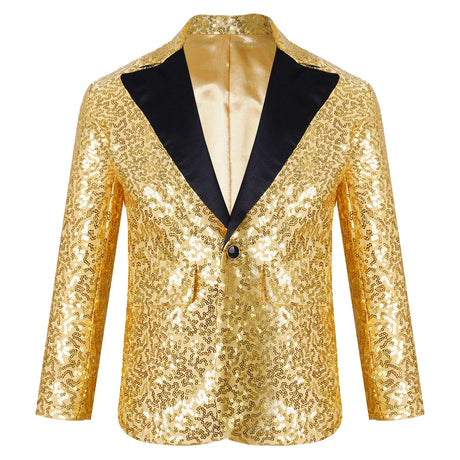 Shiny Sequins Blazer Kid Boy Stylish Jacket Coat