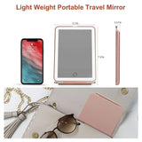 Led Foldable Travel Makeup Mirror Colors Light Modes