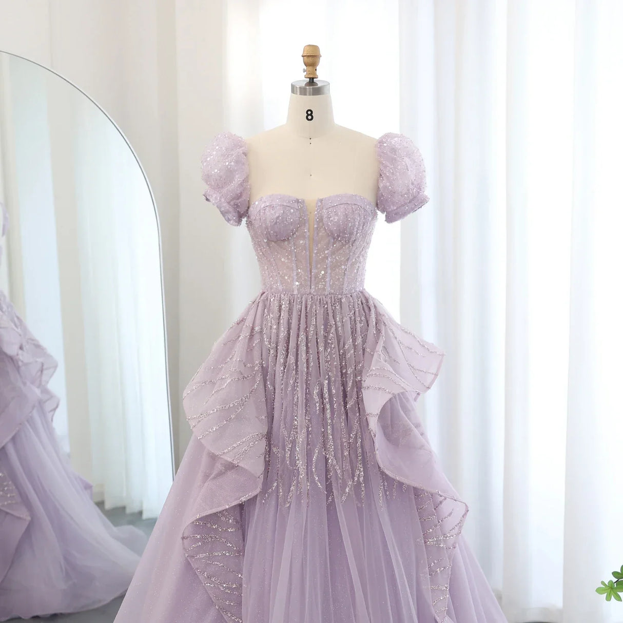 Sharon Said Elegant Lilac Saudi Arabia Evening Dress