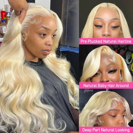 Lace Frontal Wigs Human Hair Blonde 13X4 13X6