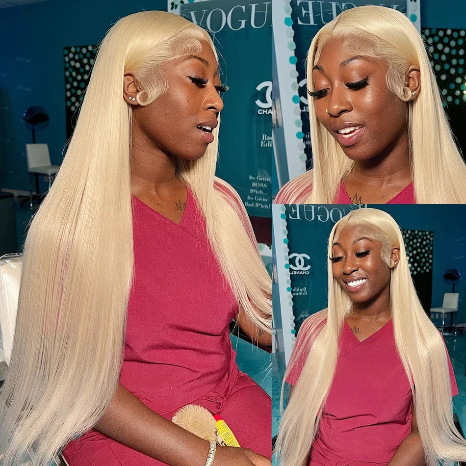 Density Blonde Straight 13X6 Hd Lace Frontal Wig