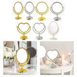 Tabletop Makeup Mirror Elegant Decorative Degree Rotation Desktop