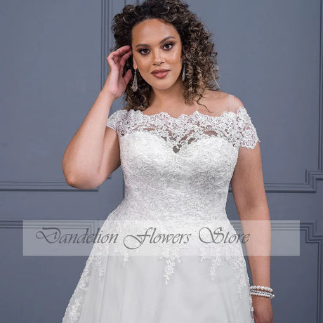 Elegant Wedding Dresses Boat Neck Off The Shoulder