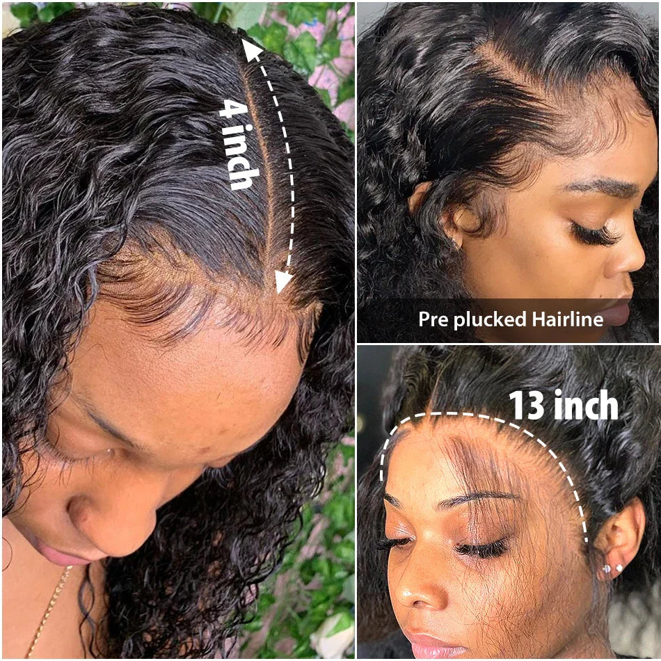 Brazilian Deep Wave Bob Wig X Lace Frontal