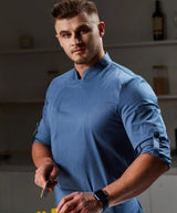 Stretchy Chef Jacket Long Sleeve Waterproof Kitchen Cook