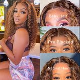 Hd Lace Front Human Hair Wigs Highlight