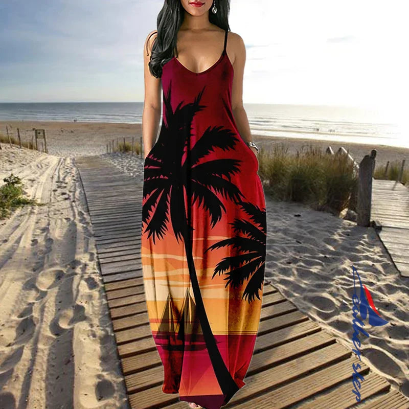 Elegant Dresses For Women Sexy Beach Long Dress