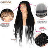 Synthetic Full Lace Front Wigs Large Box Braided