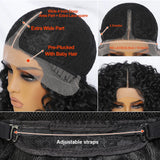 Kinky Curly Synthetic Lace Front Wig Black