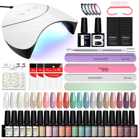 Phoenixy Gel Nail Polish Set With W Nail