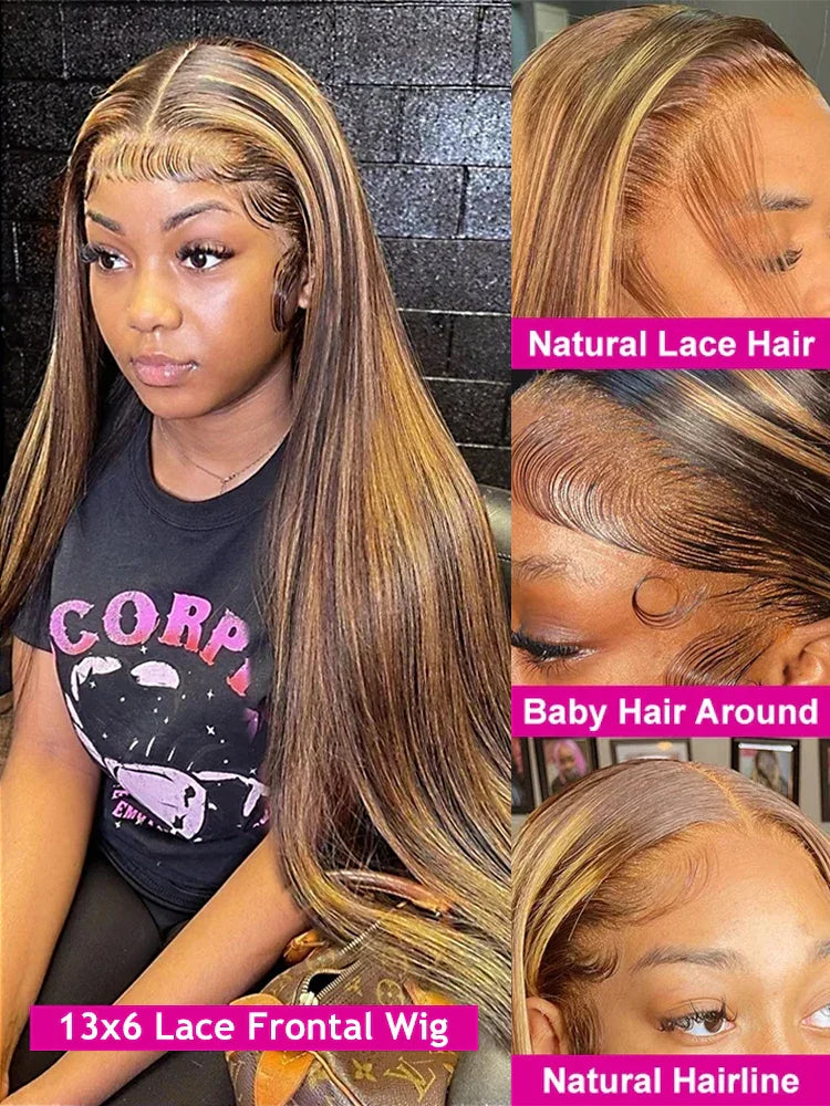 Wear Go Glueless Wig Ombre Honey Blonde Straight