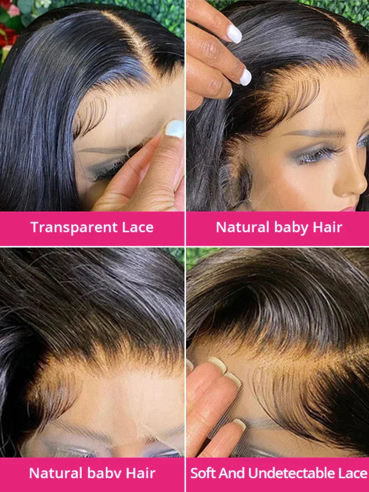 Transparent Hd Straight Lace Front Human