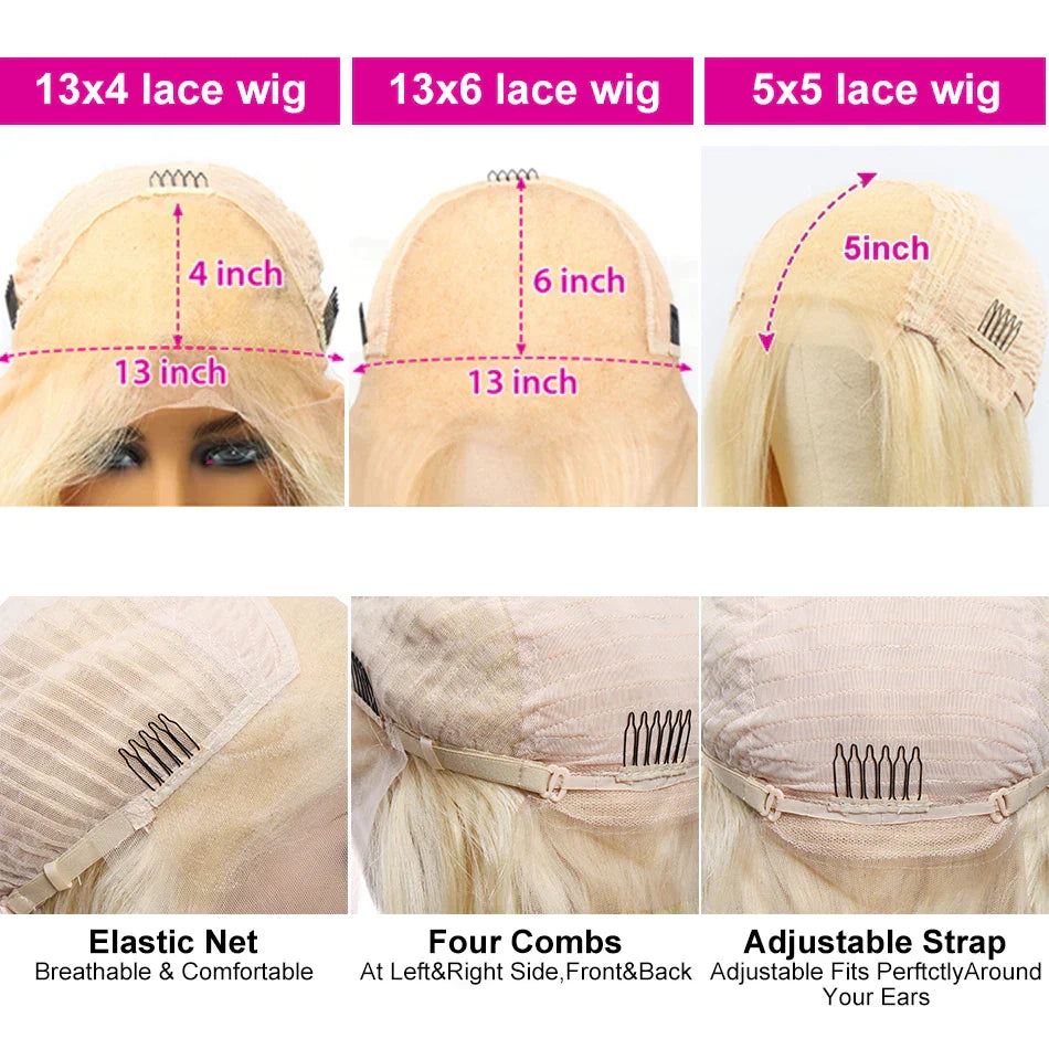 Honey Blonde Color Wigx X Hd Transparent Lace