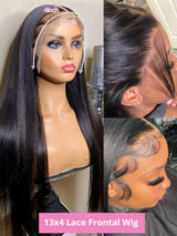 Straight Lace Front Wig Human Hair Brazilian